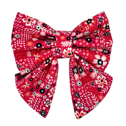 Floral Pup - Sailor Bow