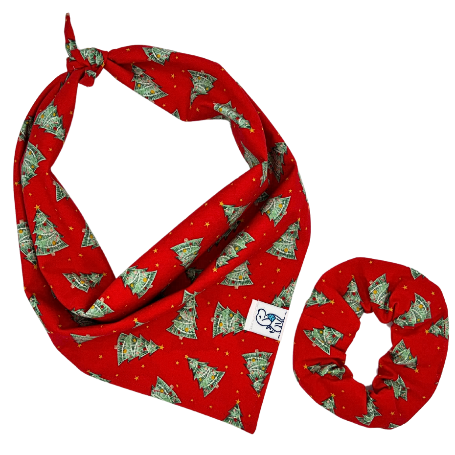Holly Jolly Woofmas (Red) - Bandana🎄