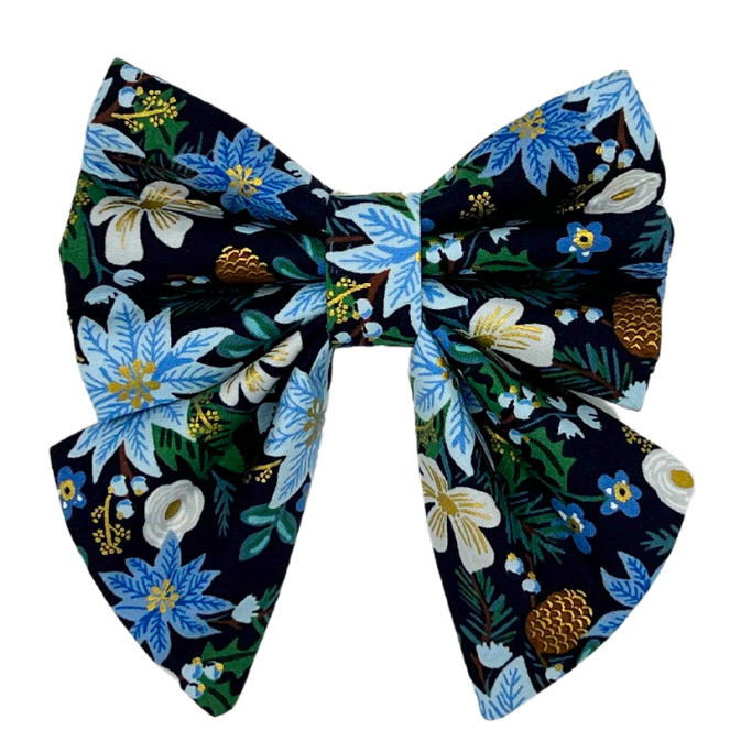 Blue Poinsettia - Sailor Bow🎄