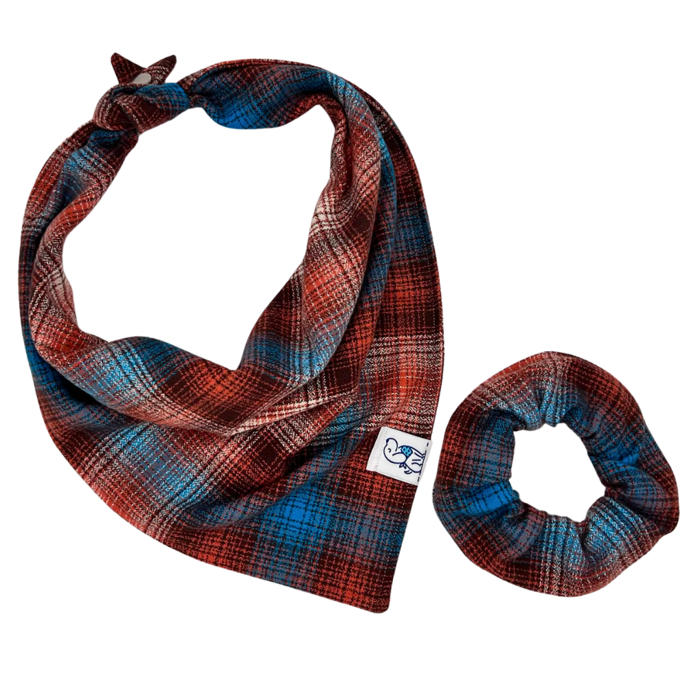 Mountain Range - Flannel Bandana🍂