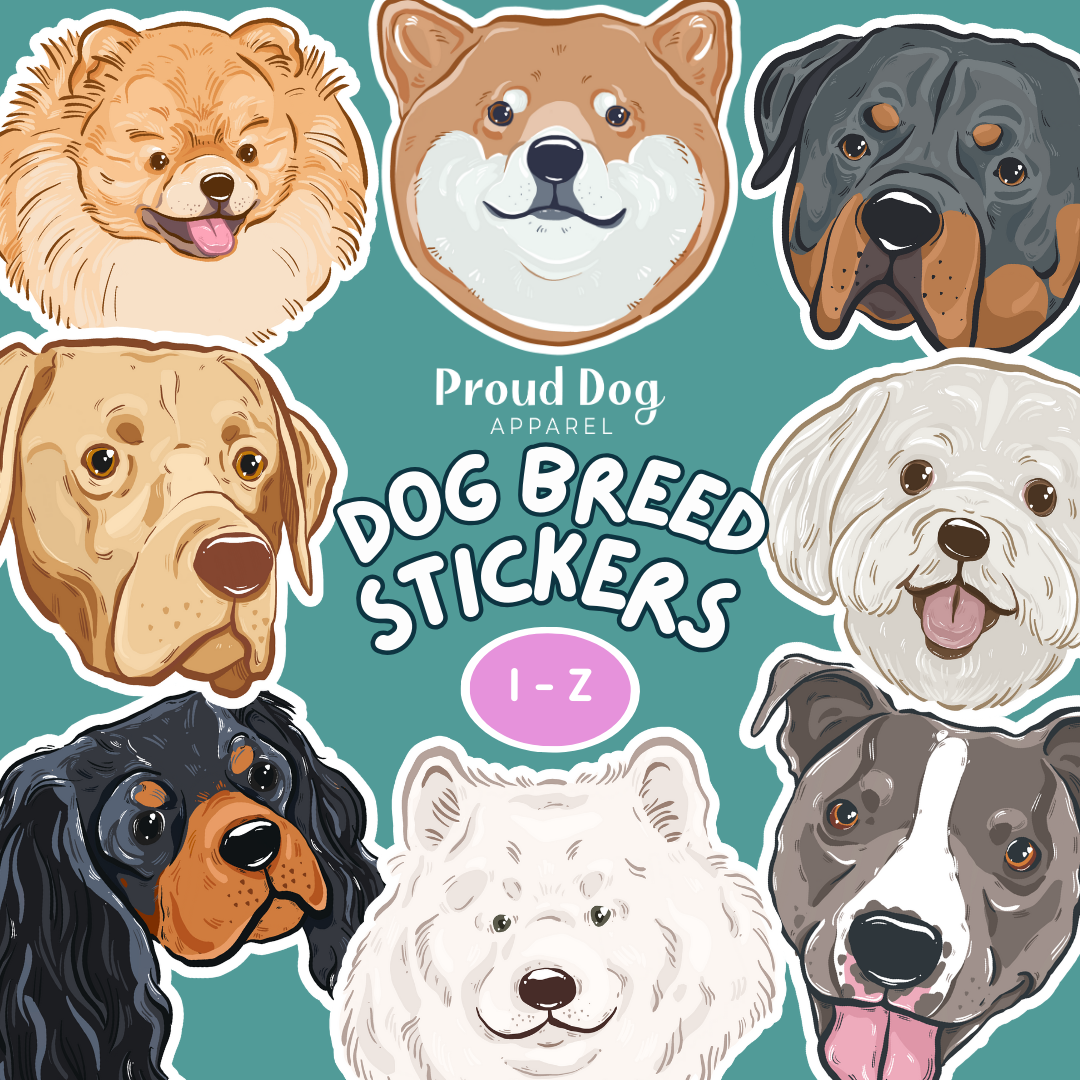 Dog Breed Stickers (I-Z)