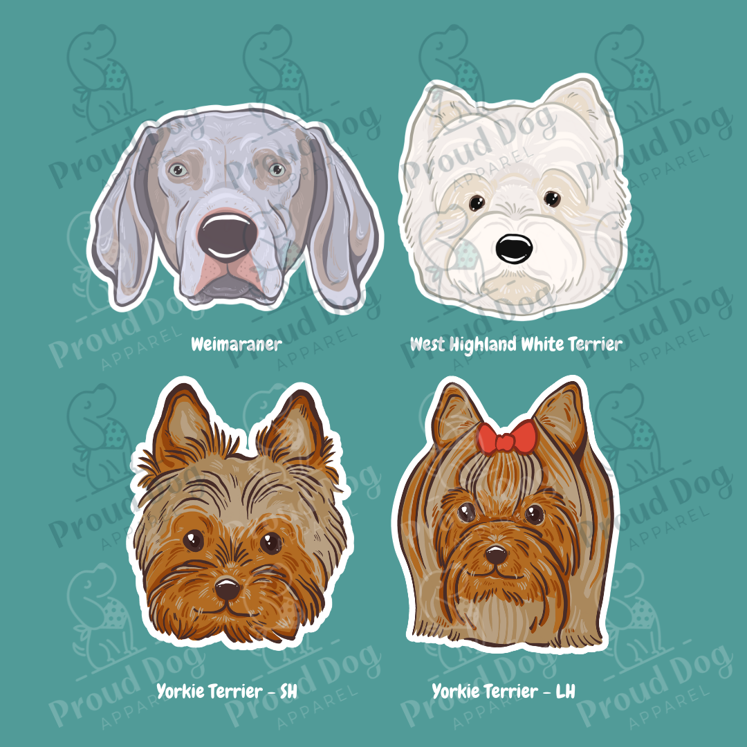 Dog Breed Stickers (I-Z)