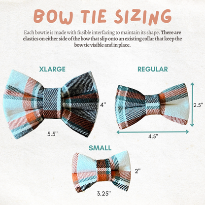 Midnight - Flannel Bow Tie🍂